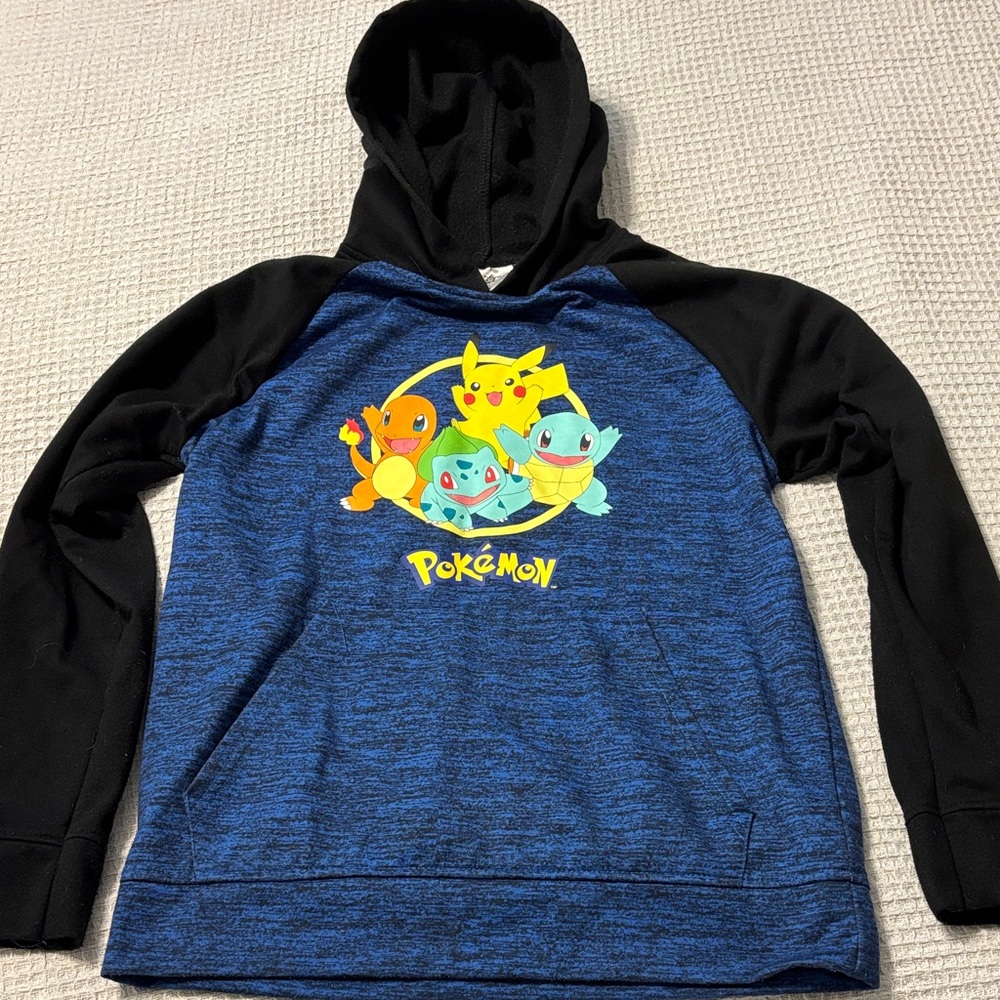 Blue and Black Pokémon Hoodie